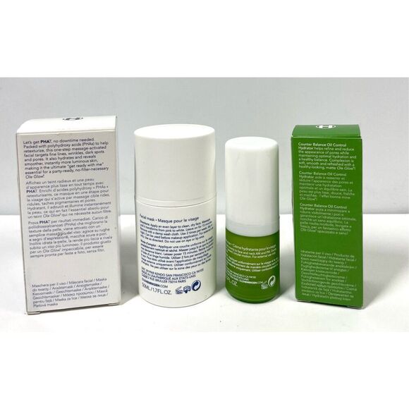 Ole Henriksen Lot Phat Glow Facial & Counter Balance Oil Control Moisturizer NIB - Picture 2 of 2